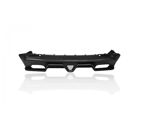 LVZ Style Black Rear Diffuser 15-up Dodge Challenger